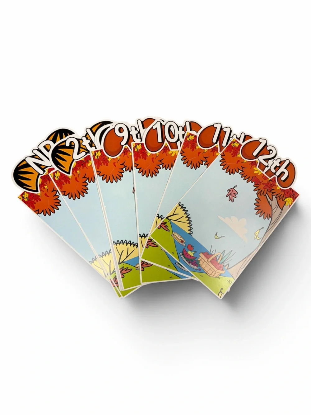 Fall Party Garfield Kit with Orange Letter Banners and Yellow & Green Balloon